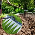thumbnail image 3 of Iron Rake for Gardening and Weeding,Ironrake the Heavy-Duty Iron Weeding Rake,4/5/6/7/8 Teeth Carbon Steel Garden Weeding Rakes,Gardening Hand Weeder Tools with a Pair of Gloves, 3 of 9