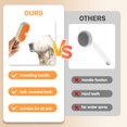 thumbnail image 6 of Steamy Cat Brush,Cat Steam Brush for Massage Removing Tangled Loose Hair,Cleaning Steam Cat Grooming Comb Brush,Handle Spray Cat Brush for Shedding with Water Tank,Orange, 6 of 11