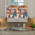 thumbnail image 2 of Yayeee Kitchen Curtains Tier Pair Light Filtering 27"x36" Rod Pocket Short Cafe Window Panel, Autumn Day Pattern, 2 of 7