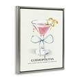 thumbnail image 3 of Stupell Industries Glam Pastel Cocktail with Bow Gray Floating Frame Canvas Art, 25 x 31, by Susan Jill, 3 of 8