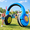 Headphones Archway, variant on 14ft Inflatable Rainbow Arch with Cloud, LED Lights for Outdoor Yard Party Decor