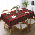 thumbnail image 2 of Rectangle Table Cloth, Scottish Red Clan Plaid Tartan Resistant Washable Tablecloth Decorative Table Cover for Dining, Indoor and Outdoor, 2 of 6