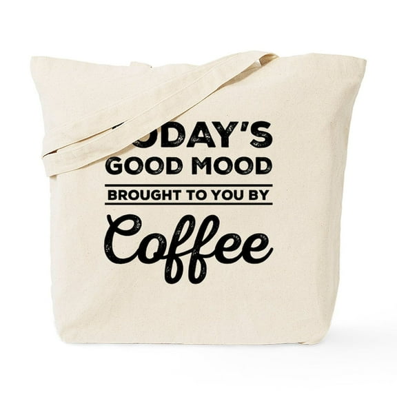 CafePress - Brought To You By Coffee Tote Bag - Unisex Canvas Tote Bag, Beige, 1-Piece