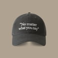 thumbnail image 2 of GDREDA Cap for Men Big Head Round Baseball Cap Four Seasons Embroidered Face Small Wide Curved Cap，Grey, 2 of 3