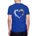 thumbnail image 3 of Awareness Mother Son Autistic Kids Boys Autism Mom Double Sided Different Design T-Shirt, OdeJous Blue T-Shirt 2XL, 3 of 7