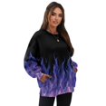 thumbnail image 7 of HELLHERO Flame Print Women Pullover Top Long Sleeve, Comfortable Oversized Crewneck Sweater Fall Winter Sweatshirt 2025 Size S, 7 of 7