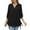 Black, variant on Blmnix Vacation Fashion Womens Dressy Tops Plain Tunic Black Hiking Shirts Women Long Sleeve V-Neck Blouses