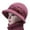 Pink, variant on Tittly Winter Hats Beanie Women's Woolen Knitted Warm Basin Hat Padded Cotton Hat Skull Caps Hats for Women Dark Blue One Size