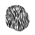thumbnail image 2 of Kdxio Zebra Print Shower Cap for Women,Elastic and Reusable,Double Waterproof Layers Bathing Hat, 2 of 9