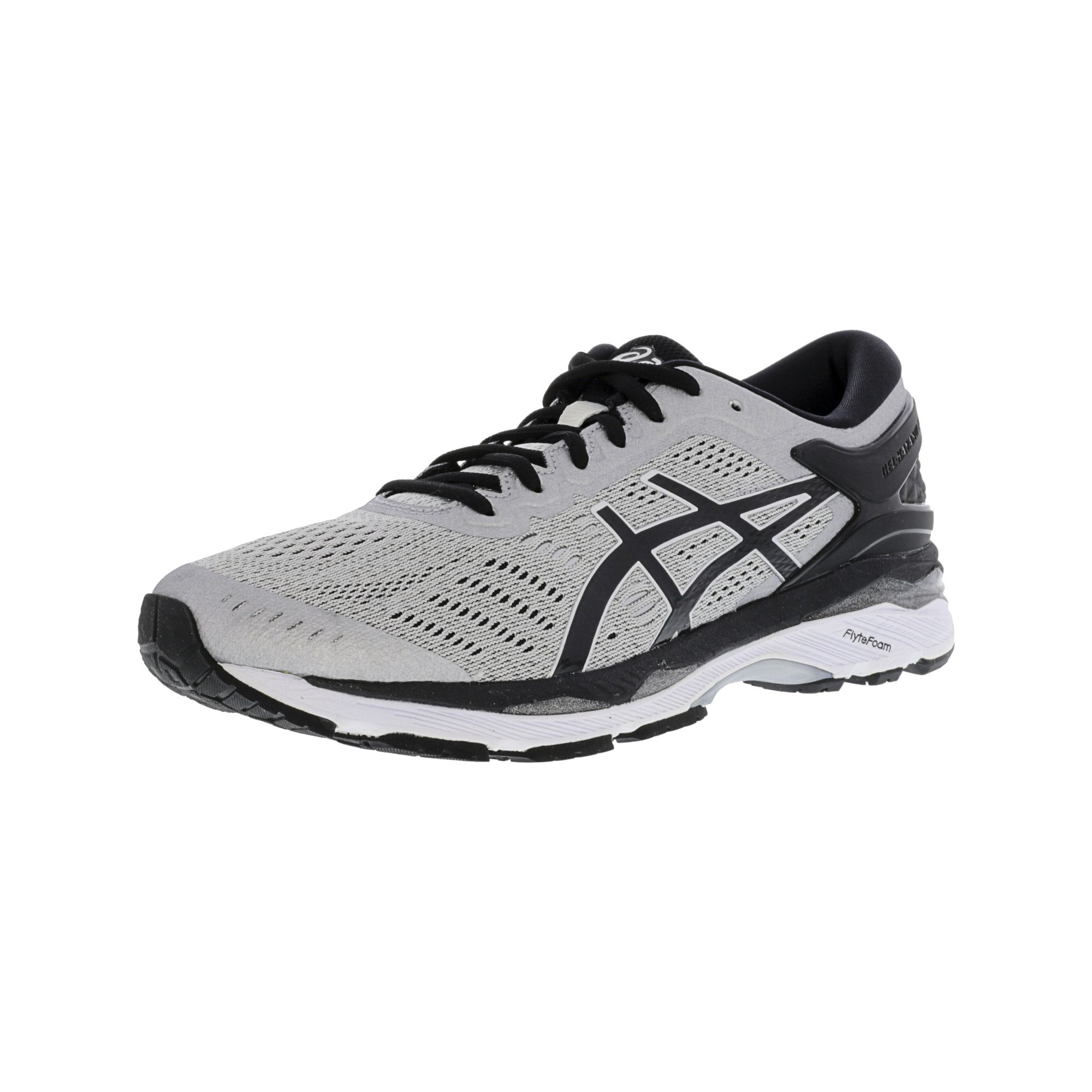 Asics Men s Gel Kayano 24 Silver Black Mid Grey Ankle High Running Shoe 10M Walmart