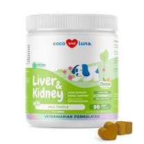 Coco and Luna Liver and Kidney with Milk Thistle for Dogs - 90 Soft Chews