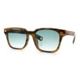 thumbnail image 5 of Gentlemanly Retro Fashion Vintage Vibe Horn Rim Rectangle Plastic Sunglasses Tortoise - Green, 5 of 8