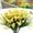 Yellow, variant on 2 Pcs Artificial Flowers,Fake Greenery Faux Plastic Bushes Fake Shrubs UV Resistant No Fade Faux Plastic Plants for Wedding Hanging Bouquet Indoor Outdoor Home Garden Office Table Vase(White)