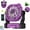 Purple, variant on Rechargeable 20000mAh Outdoor Fan with LED Lantern, Portable Camping Fan with Timer & Rotation for Tent, Golf, BBQ, Travel, Power Outage, Party