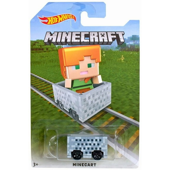 Hot Wheels Minecraft Minecart Diecast Vehicle (Alex)