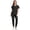 Black #4, variant on pstuiky Scrubs for Women, Women's Short Sleeve V Neck Scrub Set Solid Color Nurse Uniform with Pants Casual Workwear for Nurses Work, Daily Wear and Home