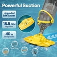 thumbnail image 3 of SPECSTAR Cordless Pool Vacuum with Telescopic Pole, Powerful Suction up to 18.5 GPM, 60 Mins Running Time, Handheld Rechargeable Swimming Pool Cleaner for Pools/Spas/Hot Tubs, Yellow, 3 of 8
