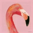 thumbnail image 2 of Marrott, Stephanie 26x26 White Modern Wood Framed Museum Art Print Titled - Flamingo Face in Pink, 2 of 4