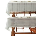 thumbnail image 2 of Vintage Crochet Lace Tablecloth Rectangle for Family Dinners and Banquets B140X140CM, 2 of 2
