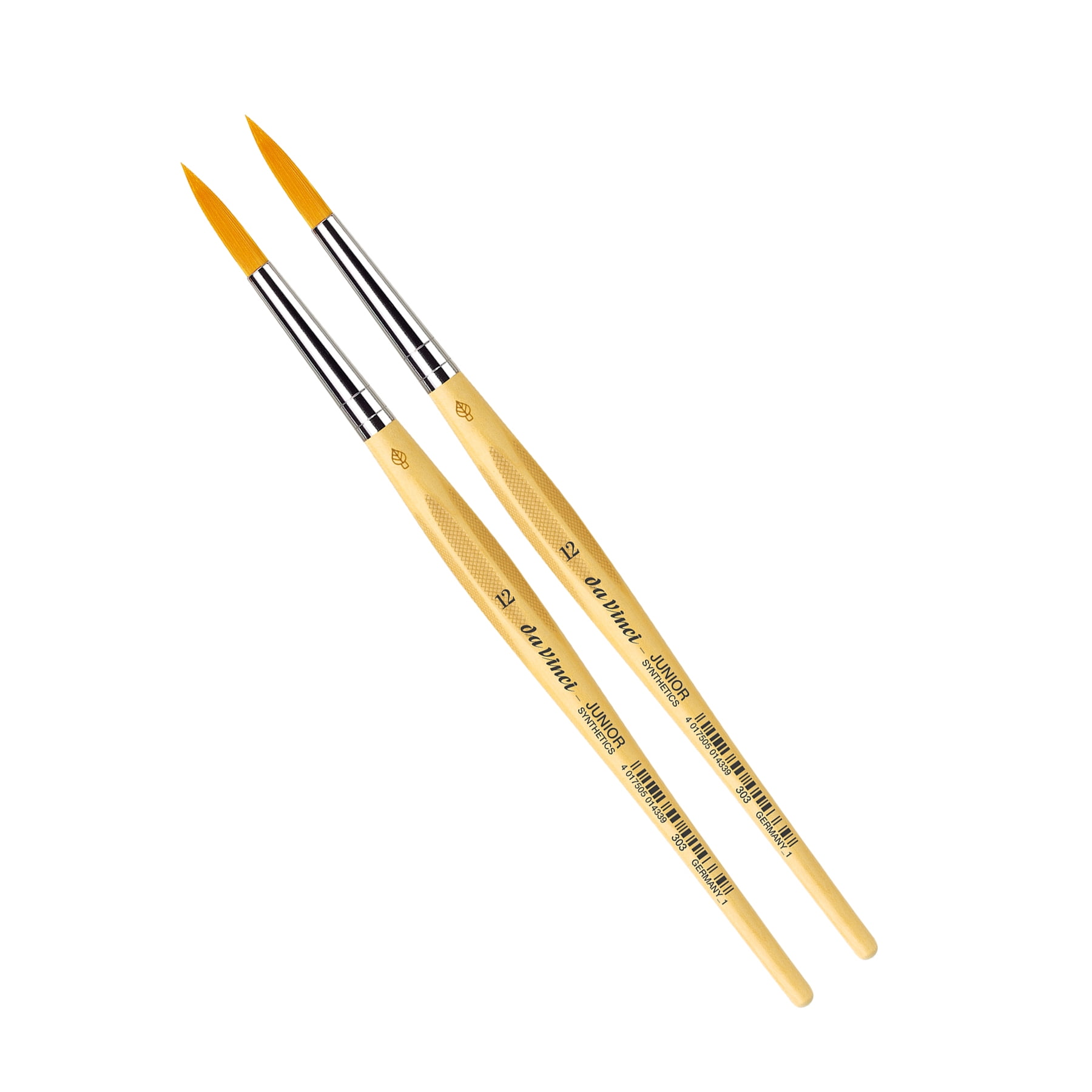 da Vinci JUNIOR Synthetics Student Brush, Synthetic, Tempera, Round, Series 303, Size 12, Pack of 2