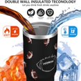 thumbnail image 4 of 1pc football 30oz Tumbler with Straw & Handle - Insulated Stainless Steel Cup | Holiday Gift for Man Women (Christmas, Valentine's, Birthday), 4 of 7