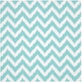 thumbnail image 4 of Square Table Cloth, Light Turquoise Chevron Pattern Tablecloth Washable Dinng Table Covers Decorative for Kitchen & Table Linens 52" x 52", 4 of 8