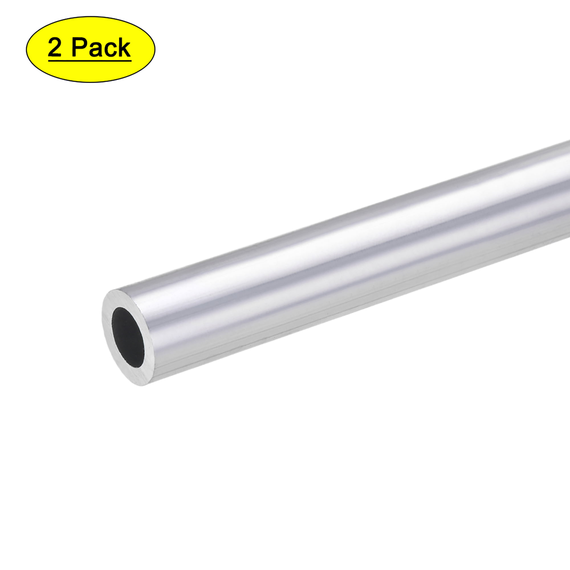 6063 Aluminum Round Tube 300mm Length 16mm OD 12mm Inner Dia Seamless Tubing 