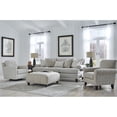 thumbnail image 2 of Fusion Furniture Hogan Cotton Transitional Fabric Swivel Glider Chair in Gray, 2 of 7