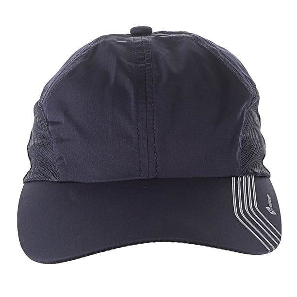 BRIGHTFUFU 1 gorro de malla ajustable con visera para exteriores, de secado rápido, para hombre y mujer (azul oscuro)