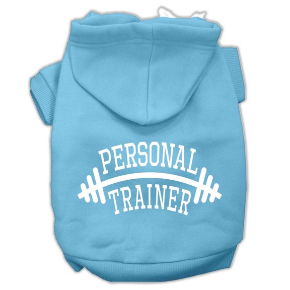 Pet, Dog Cat Hoodie Screen Printed, "Personal Trainer"