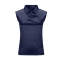 thumbnail image 6 of LLYWEY Collared Tank Tops for Women Sleeveless Business Casual Blouse Button-up Basic Shirts, 6 of 8