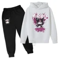 thumbnail image 4 of Conjunto de dos piezas de ropa infantil de Hello Kitty Kuromi, traje deportivo para niños y niñas de 3 a 14 años, traje informal de moda Kawaii para otoño, 4 of 4