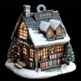 thumbnail image 4 of 2D Flat Print Acrylic Bookstore Little House Christmas Tree Hanging Home Decor Gift, 4 of 8