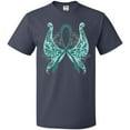 thumbnail image 3 of Inktastic Ovarian Cancer Awareness with Butterfly Ribbon Words T-Shirt, 3 of 5