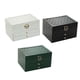 thumbnail image 4 of Organizador de cuero PU Matsuzay caja de joyería 3 capas Negro 23*17*13.5 cm, 4 of 6