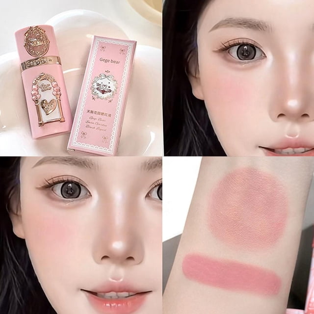 Milk Peach Liquid Blush Matte Rouge Velvet Garden Blusher Sponge Contour Waterproof Tint Face