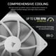 thumbnail image 4 of Ventilador CORSAIR RS140, 140 mm, PWM, en cadena, silencioso, blanco, 4 of 6