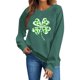 thumbnail image 4 of Tops de Cuello Redondo para las Mujeres con Impresión Del Día de San Patricio, Suéter de Manga Larga para el Uso Diario Casual de Invierno, 4 of 6