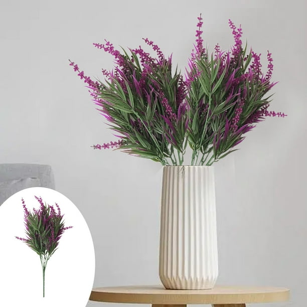 Simulation 7 Fork Lavenders Holiday Party And Everyday Decorative Ornaments Indoor Flower Accessories Artificial Lavenders Home Decoration