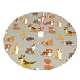 thumbnail image 5 of Cauagu 48" Christmas Tree Skirt Cute Dog Pattern Christmas Tree Decorations Tree Mat for Xmas Decorations Occasion Holiday Home Decor -48", 5 of 7