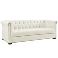 thumbnail image 2 of Modway Heritage Performance Velvet Sofa in Ivory, 2 of 7