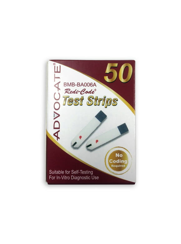 Advocate Redi-Code Plus Test Strips, 50 Ct