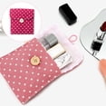 thumbnail image 4 of Toystoory Soporte de tampón para mujer, almohadilla sanitaria, organizador de gran capacidad, bolsa de almacenamiento, toalla de maquillaje para Almacenamiento y organización del hogar Vino rojo, 4 of 6