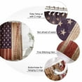 thumbnail image 6 of Shower Curtain Bathroom Set Independence Day American Flag Waterproof Fabric Shower Curtains with Grommets&Hooks, Baseball Sport Retro Wood Grain Privacy Bath Curtain for Bathtub 72x72in, 6 of 9