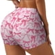thumbnail image 1 of Fotbe Pink bows Shorts Sin Costuras – Shorts Deportivos de Cintura Alta para Mujer, Elásticos para Gimnasio, Yoga, Running o Ciclismo-Medium, 1 of 8