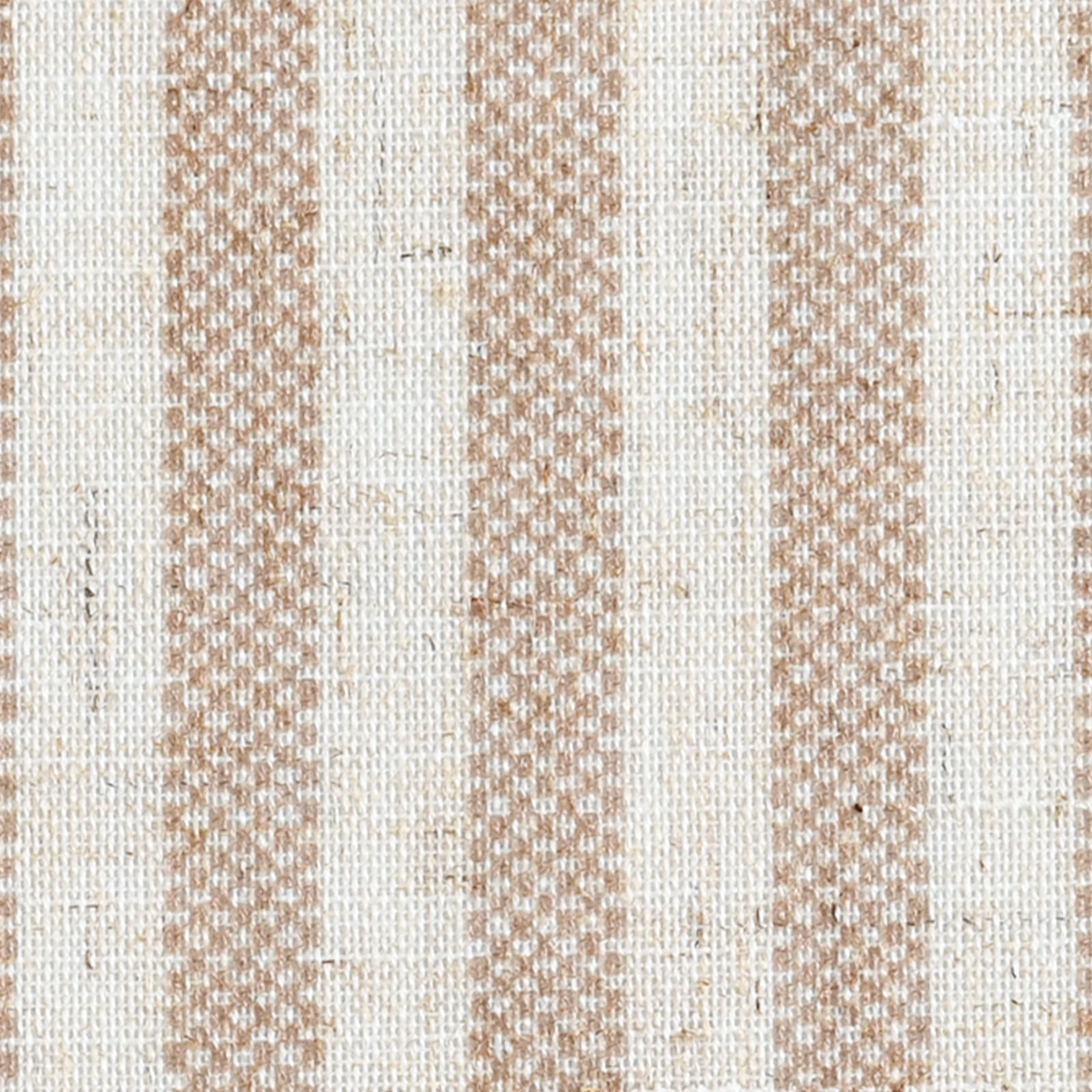 Striped Tan on Linen Beige