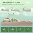 thumbnail image 4 of Full Size Mattress Topper Viscose Derived from Bamboo, Thick Pillow Top Mattress Pad with Stretchable Pockets for 6"-15" Mattress, Breathable Mattress Topper for Back Pain Relief(Beige), 4 of 14