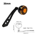 thumbnail image 1 of Fishing Spinning Reel Handle, Lightweight Metal Single Rocker Arm, Reel Replacement Power Handle Grip, 93mm Extended Rocker Arm Low-Profile Reel Handle DSH019-38mm Matte Black, 1 of 9