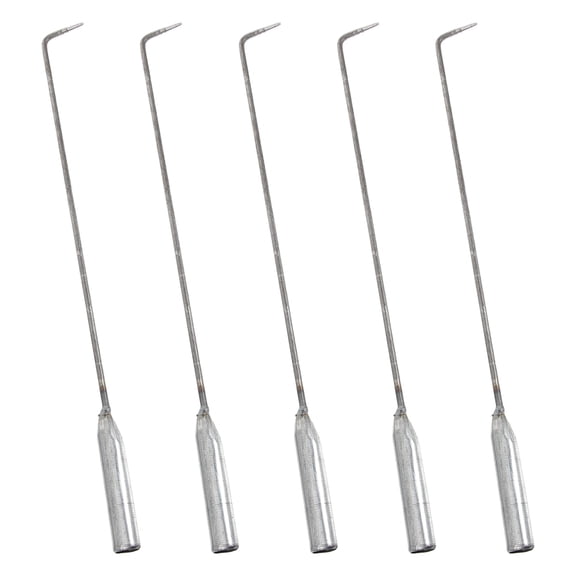 DRAFIDEEP 5Pcs Steel Fire Poker for Fire Pit Outdoor Fireplace Campfire Barbecue Tool