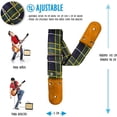 thumbnail image 2 of Correa para guitarra, Strap guitarra acústica, bajo eléctrico, guitarra eléctrica Kidam Escoces verde, 2 of 3
